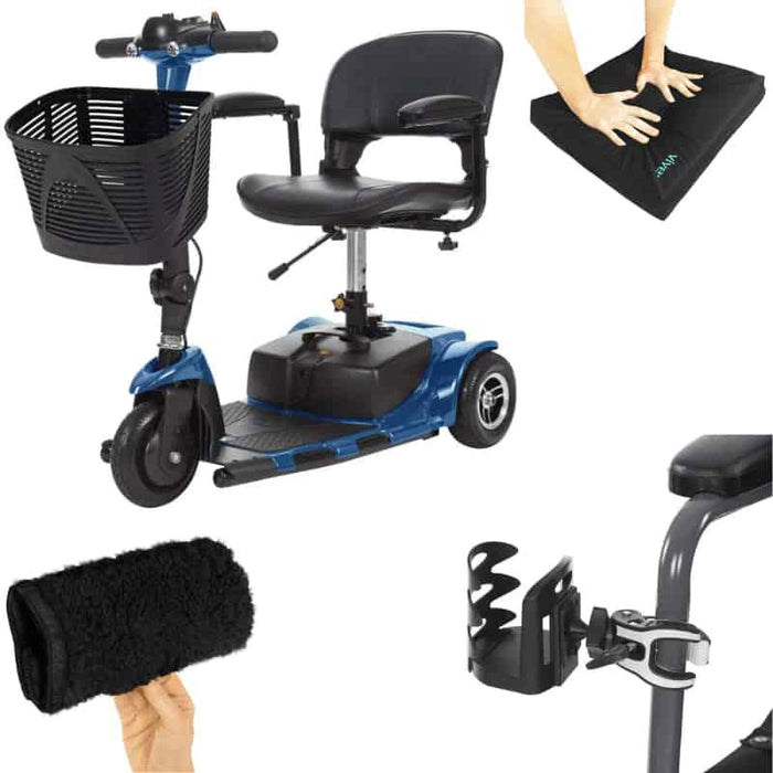 Vive Health 3 Wheel Scooter Bundle - Med Supplies Hub 
