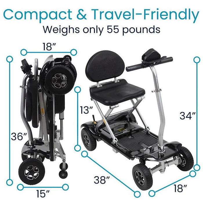 Vive Health Foldable Mobility Scooter - Med Supplies Hub 