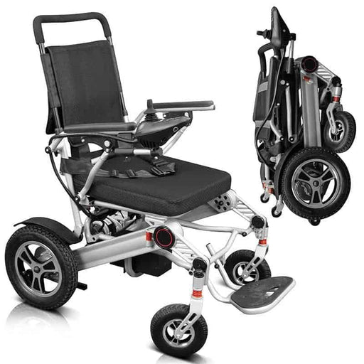 Vive Health Power Wheelchair - Foldable Long Range Transport Aid - Med Supplies Hub 